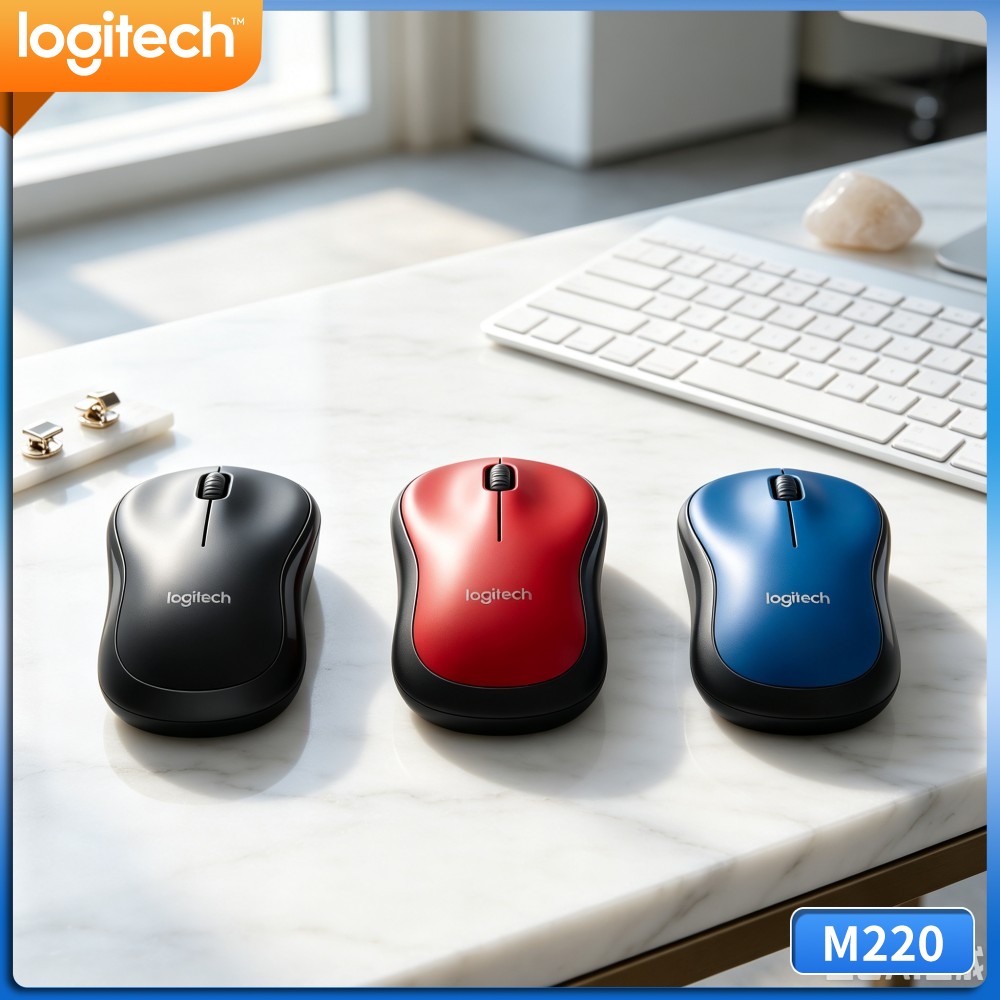 Home Office Layout - 로지텍 M220 무소음 마우스 3버튼 레이아웃