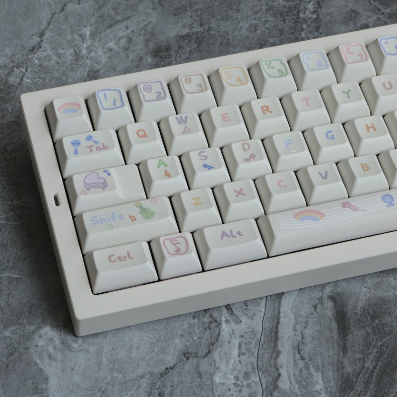 Home Office Layout - 142 키 뮤지컬 노트 PBT 키캡