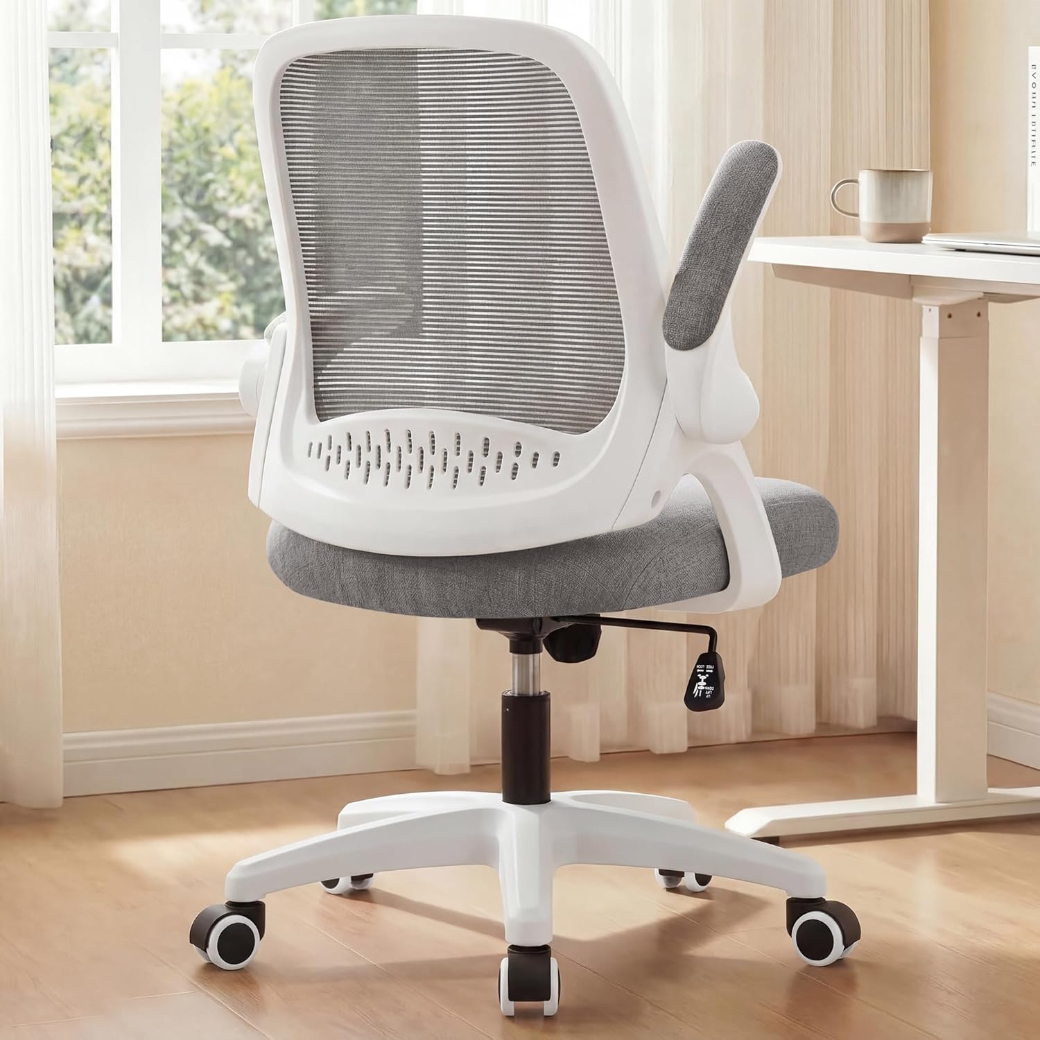Home Office Desks - 인체공학적 메쉬 사무용 의자, 요추 지지대,