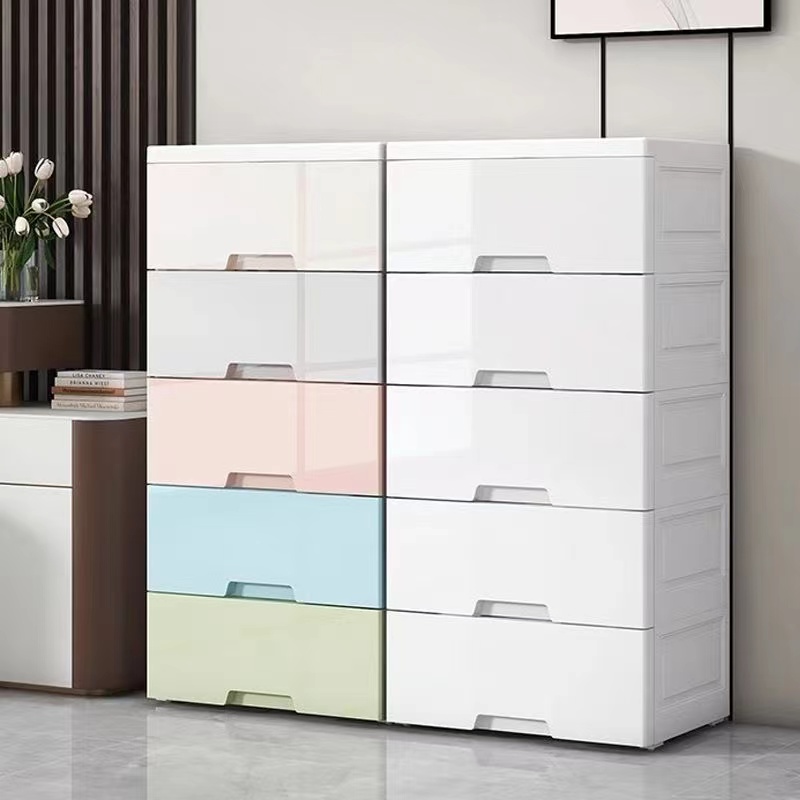 File Cabinet Drawer - 다층 서랍형 수납장(바퀴 포함), 수납함, 플라스틱