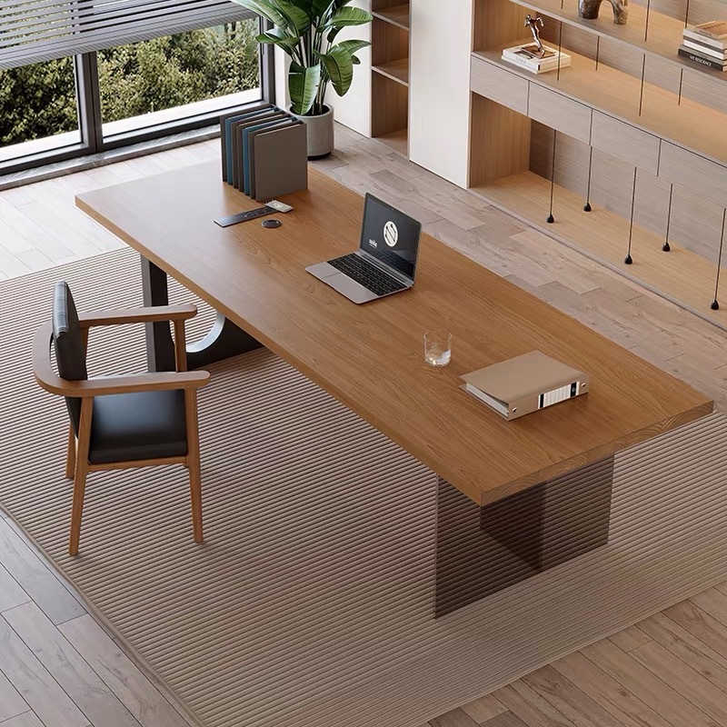 Home Office Desks - 이탈리아 아크릴 플로팅 목재 사무실 책상