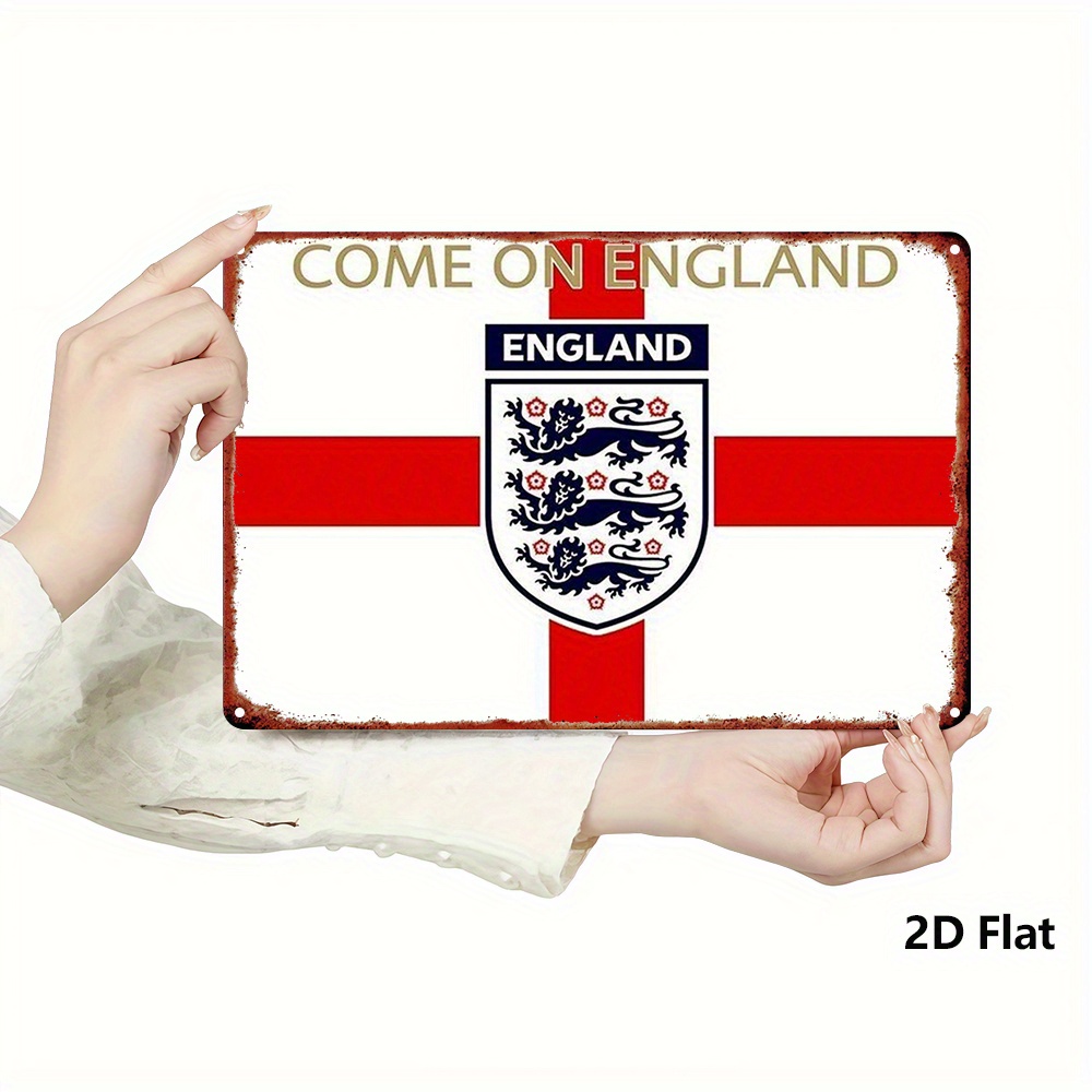 Home Office England - 빈티지 영국 축구팀 엠블럼 금속 벽