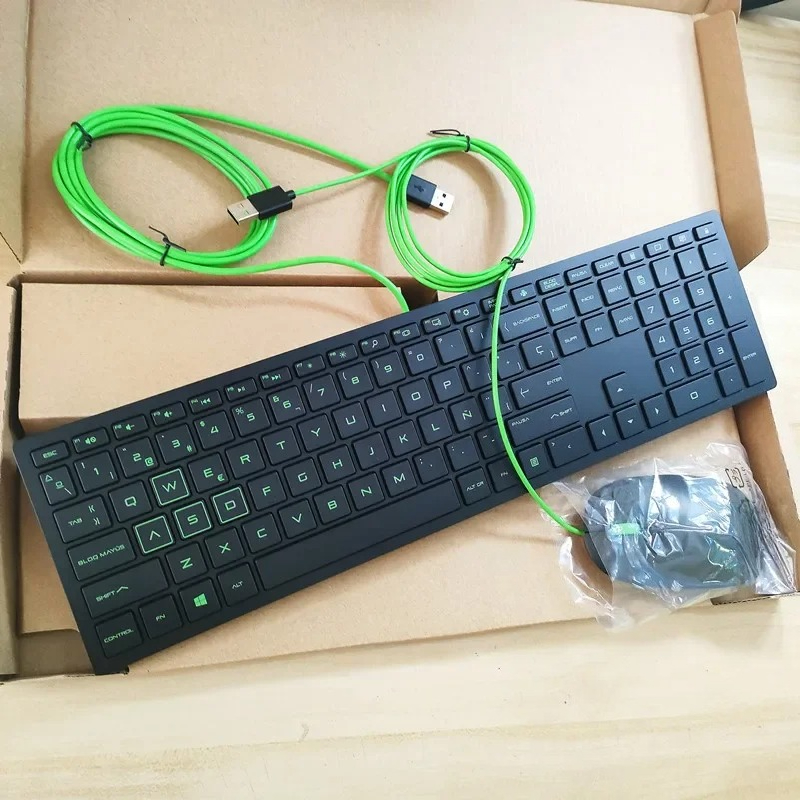 Home Office Layout - 스페인어 레이아웃 USB 유선 키보드 및