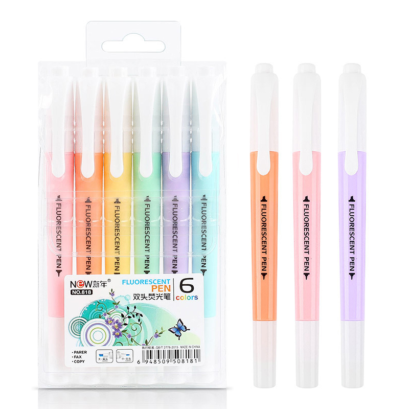 Stabilo Marker Boss - 6 개/대 더블 헤드 형광 형광펜