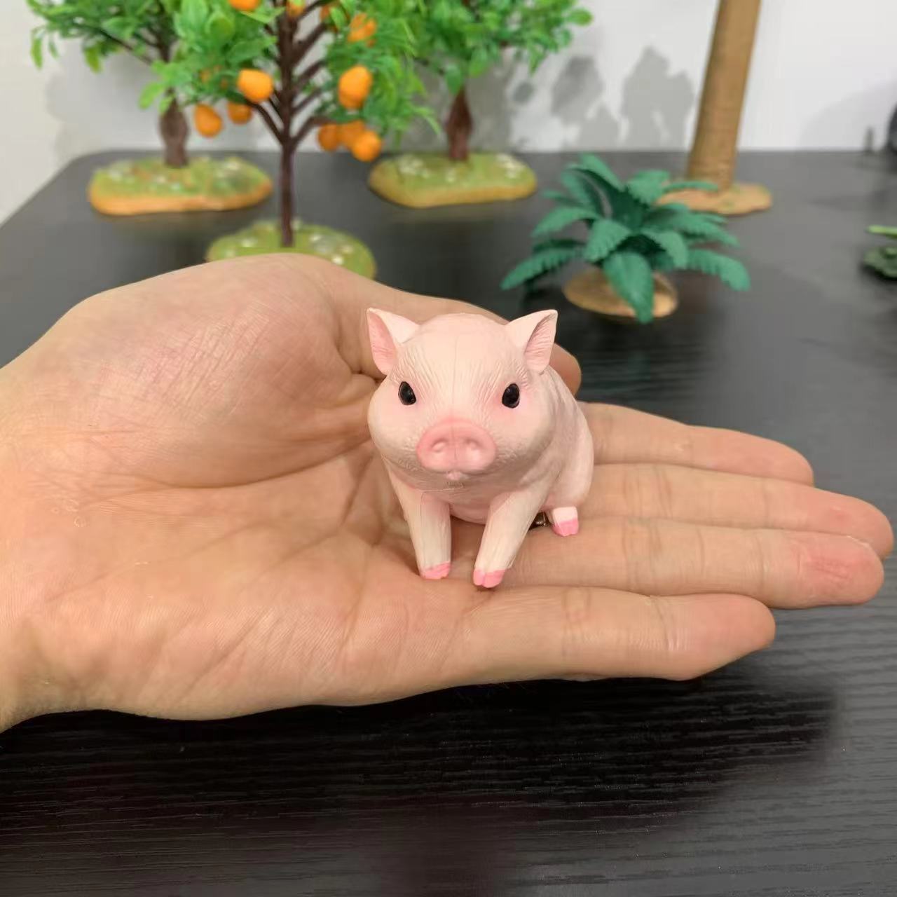 Home Office Freelancer - 방 장식 미니 돼지 피규어 세트,