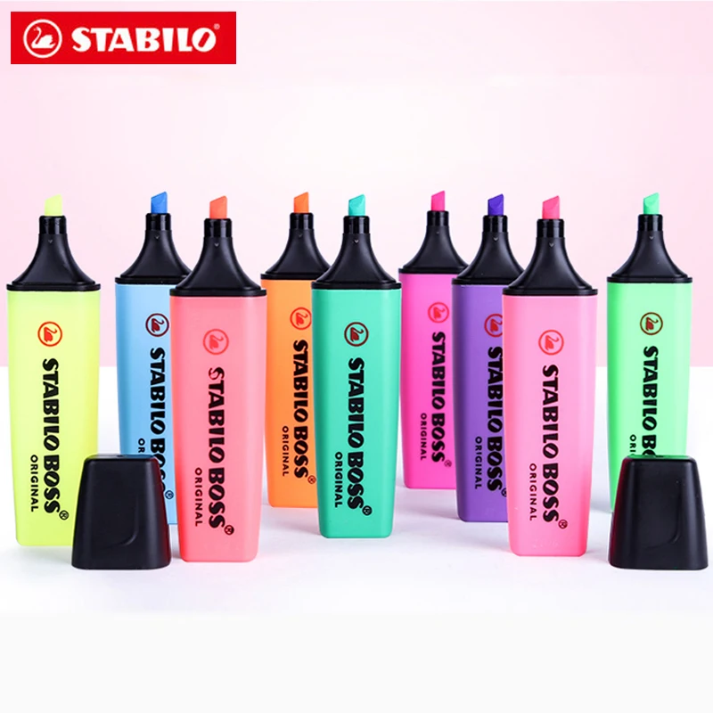 Stabilo Marker Boss - 독일어 STABILO 형광펜 마카롱 형광펜, 학생용