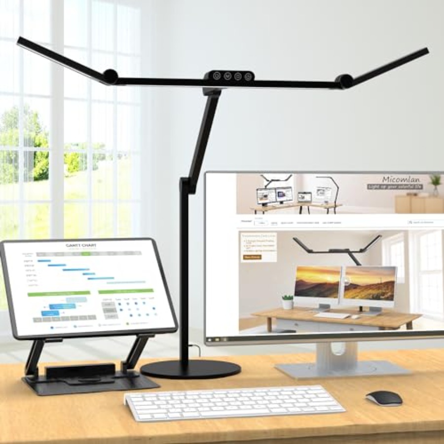 분위기 조명 기능이 있는 건축가용 책상 램프, 베이스가 - Home Office Desks 리뷰 및 가격
