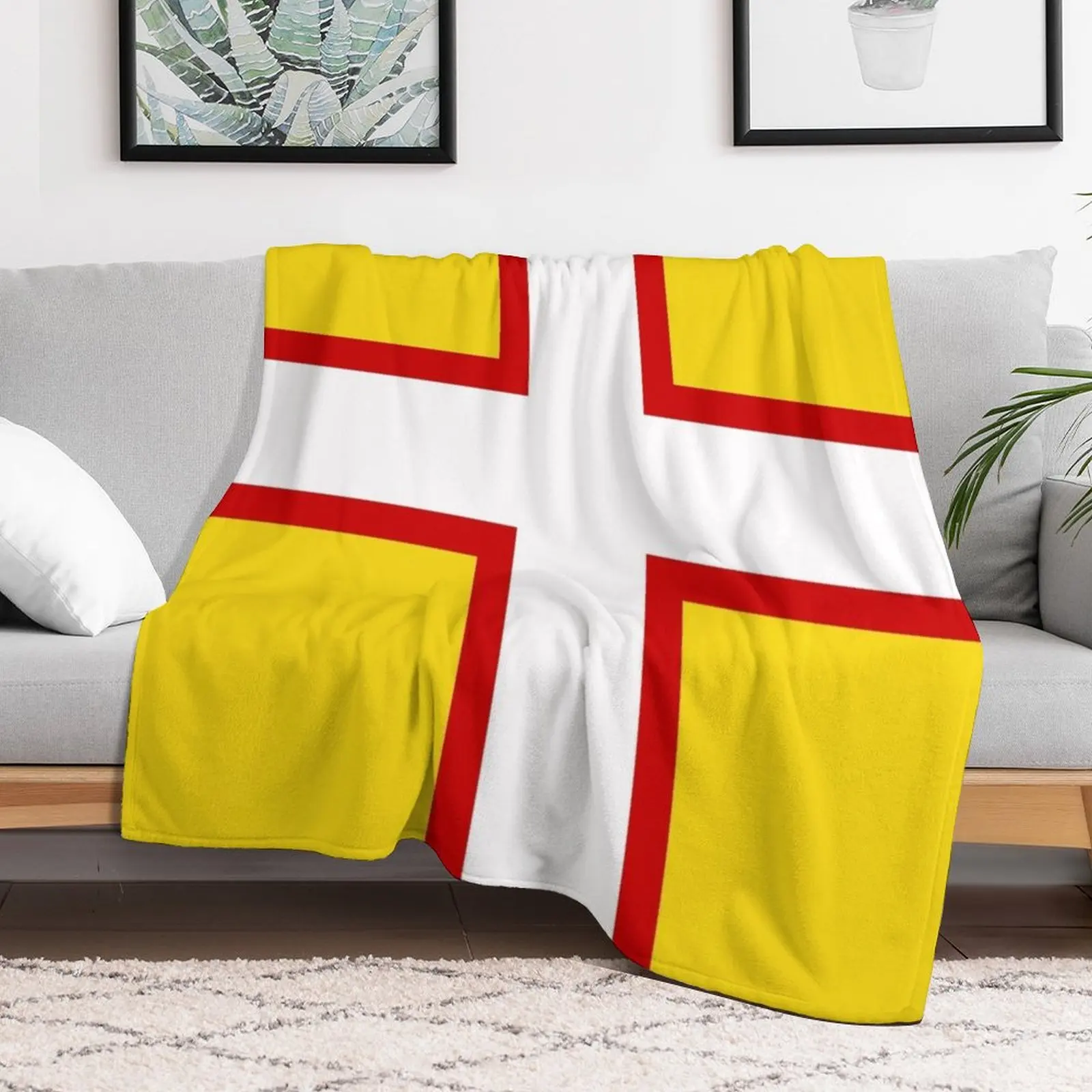영국 도셋의 국기 담요 사무실 소파 침대용 따뜻한 낮잠 - Home Office England 리뷰 및 가격