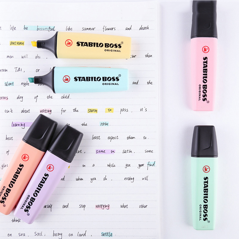 STABILO BOSS 오리지널 파스텔 형광펜, 텍스트 - Stabilo Marker Boss 리뷰 및 가격