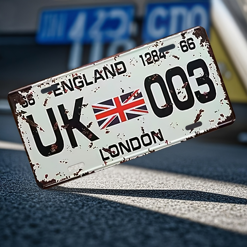 빈티지 런던 영국 번호판 알루미늄 사인 - 11.81인 - Home Office Of London 리뷰 및 가격