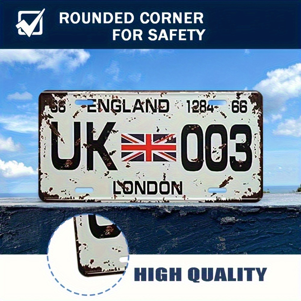 빈티지 런던 영국 번호판 알루미늄 사인 - 11.81인 - Home Office Of London 리뷰 및 가격