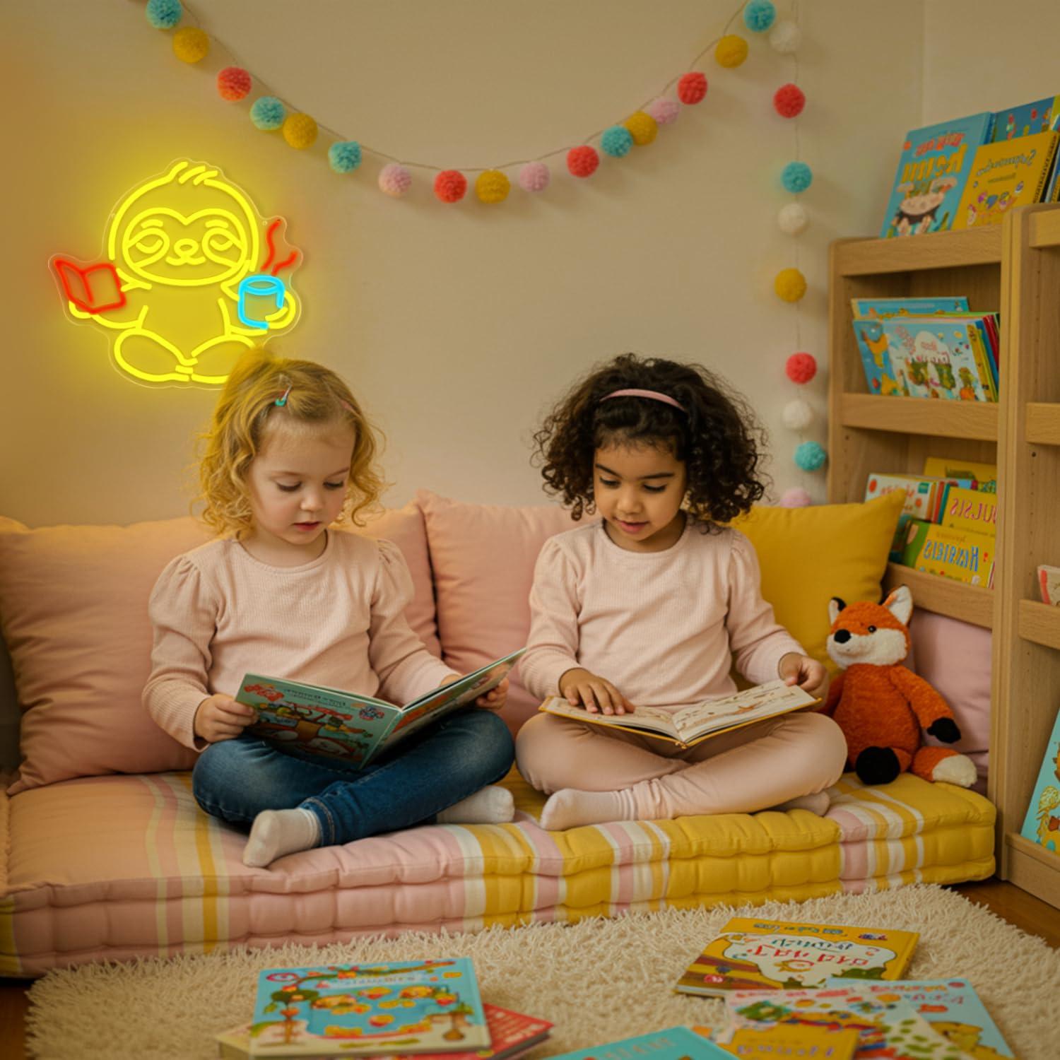 나무늘보 네온사인 USB 디밍 가능 LED 조명 침실  - Home Office Gifts 리뷰 및 가격