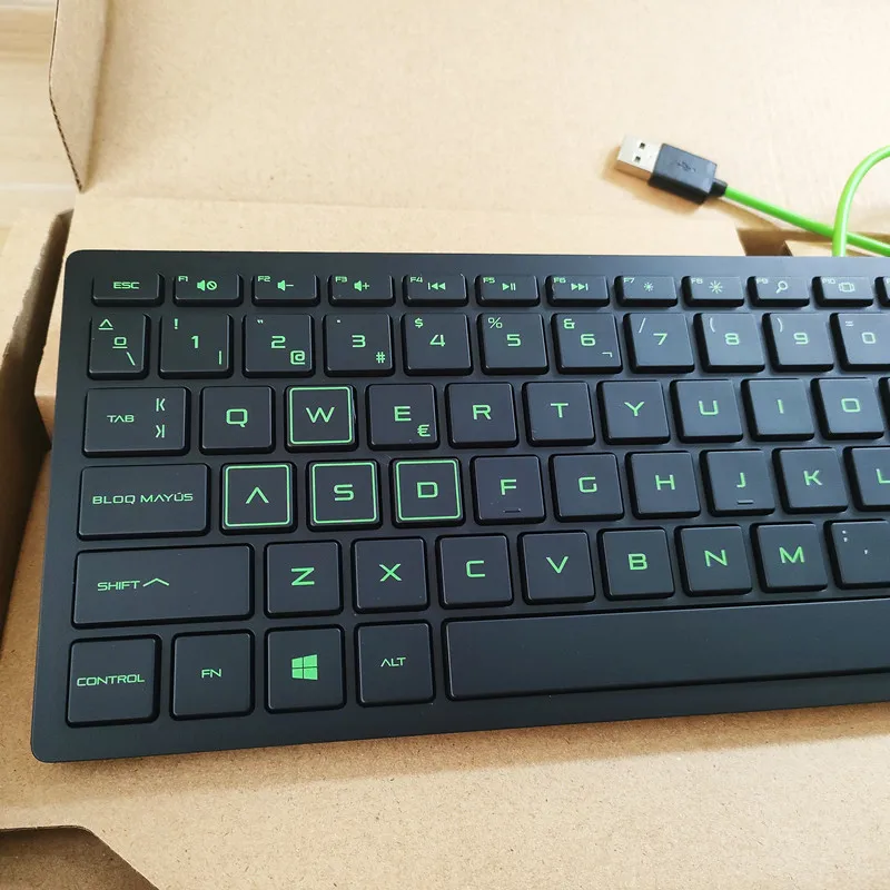 스페인어 레이아웃 USB 유선 키보드 및 마우스 키트  - Home Office Layout 리뷰 및 가격