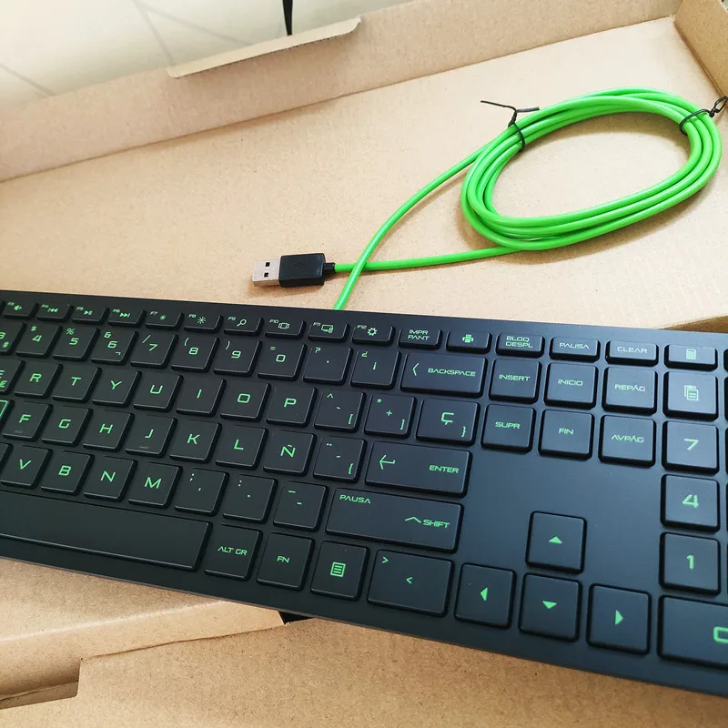 스페인어 레이아웃 USB 유선 키보드 및 마우스 키트  - Home Office Layout 리뷰 및 가격