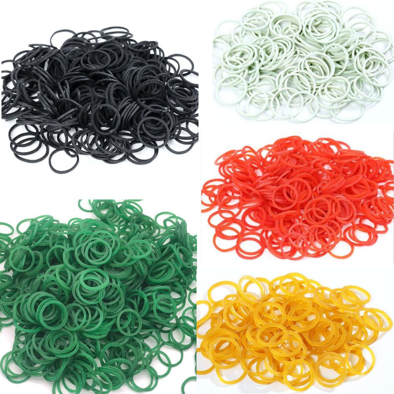 100Pcs 미니 고무 밴드 사무실 고무 반지 16x1 - Home Office Freelancer 리뷰 및 가격