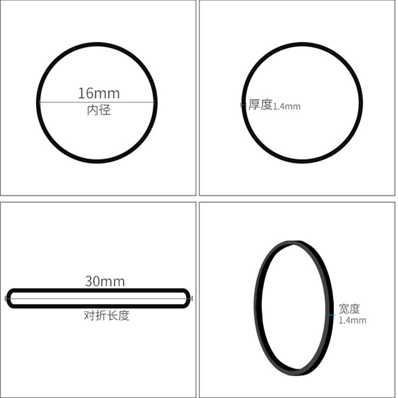 100Pcs 미니 고무 밴드 사무실 고무 반지 16x1 - Home Office Freelancer 리뷰 및 가격