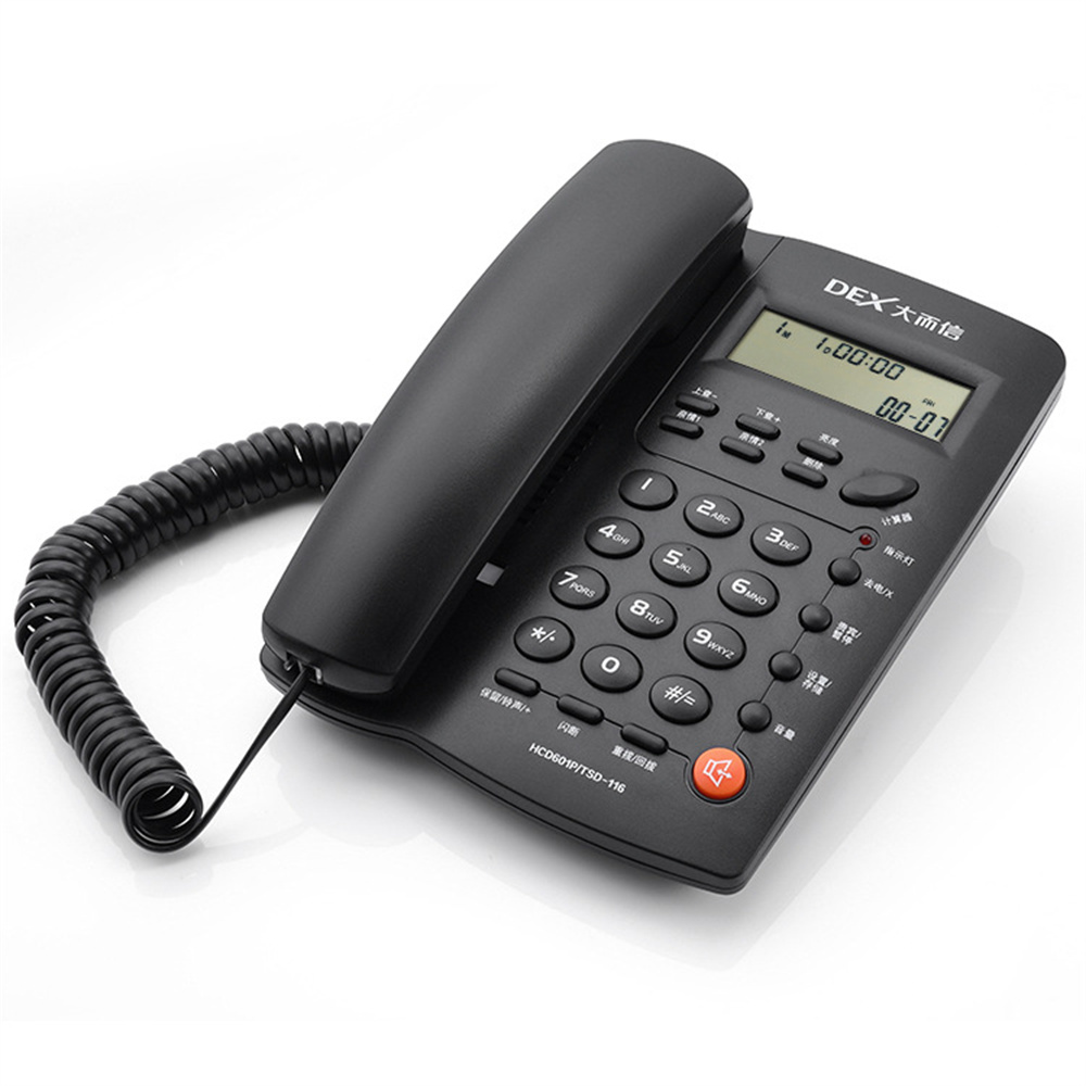 패션 빈티지 숫자 키패드 LCD 화면 유선 전화기 가정 - Home Office Phone Number 리뷰 및 가격