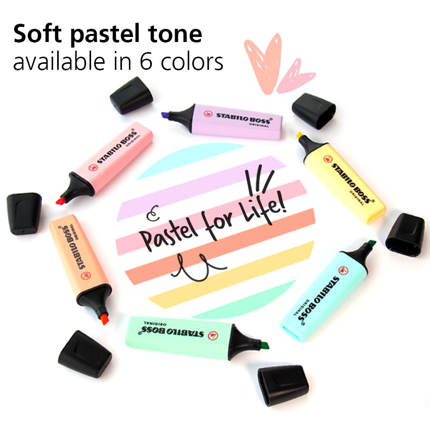 STABILO BOSS 오리지널 파스텔 하이라이터 펜  - Stabilo Marker Boss 리뷰 및 가격