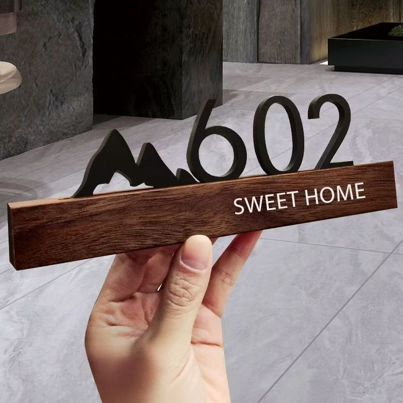 아크릴 도어 플레이트 상점 간판 맞춤형 집 번호 가족  - Address Home Office 리뷰 및 가격