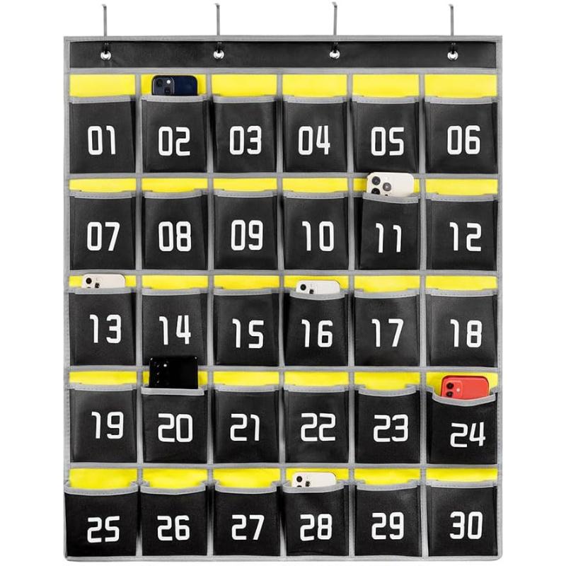 [S]벽걸이형 번호가 매겨진 수납 가방 멀티 포켓 휴대 - Home Office Phone Number 리뷰 및 가격